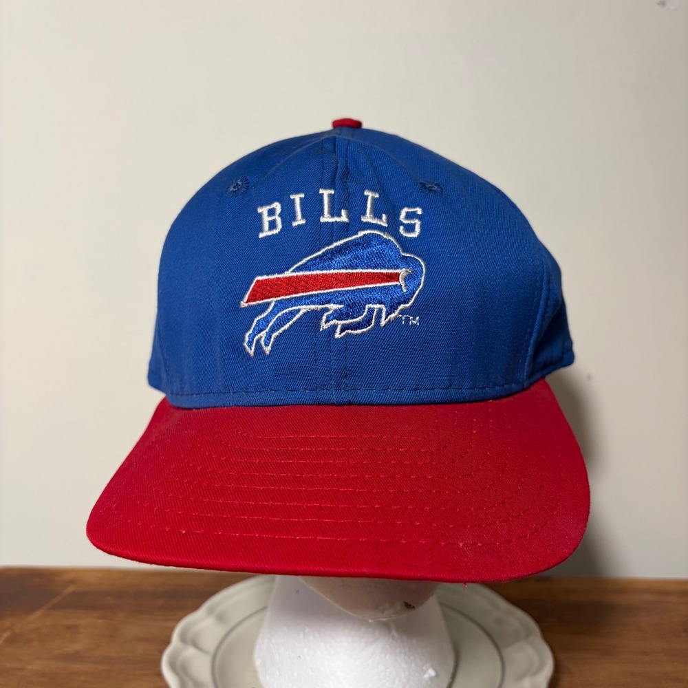 Vintage Buffalo Bills NFL Pro Line Snapback Hat Blue Red Made in USA Cap
